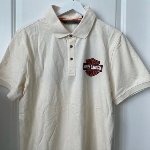 Harley-Davidson Men's Logo Knit Polo Size L Slim Fit - Picture 8 of 16
